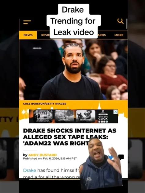 drake leaked dick|Drake Shocks Internet As Alleged Sex Tape Leaks 